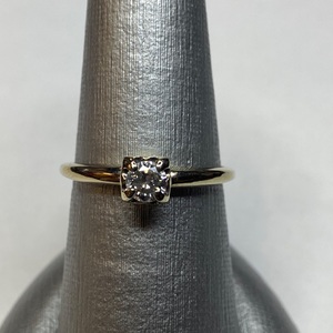  Clean Lines & Light: .30 CT Diamond Square-Set Solitaire