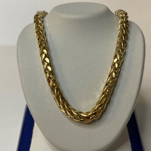 Bold Yellow Gold Wheat Link Chain