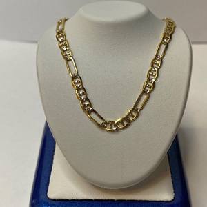  Figarucci Link Chain Bold Statement Necklace